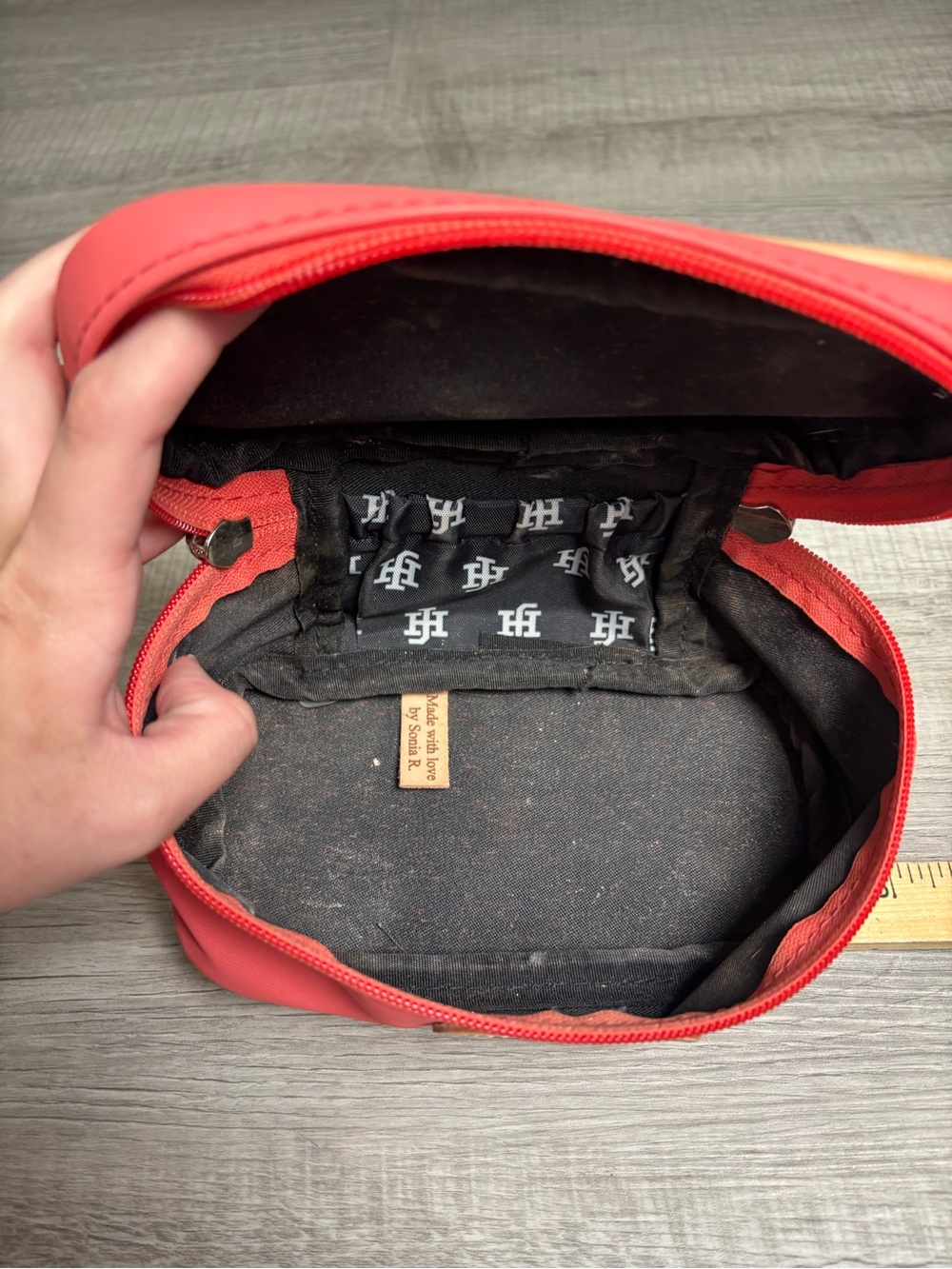 Jon Hart Mini Makeup Bag Coral - Picture 7 of 9